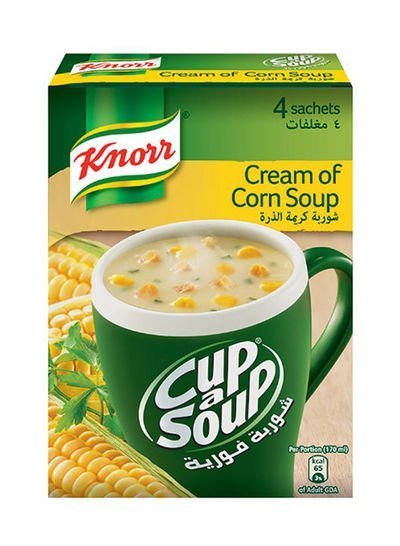 Knorr Pack Of 4 Cup-A-Soup Cream Of Corn 20g Pack of 4