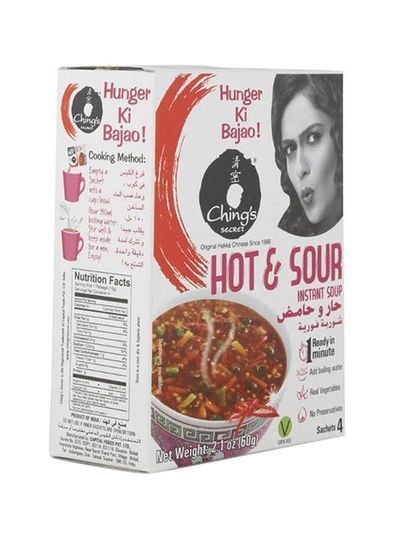 Chings Secret Instant Soup Hot And Sour 60g