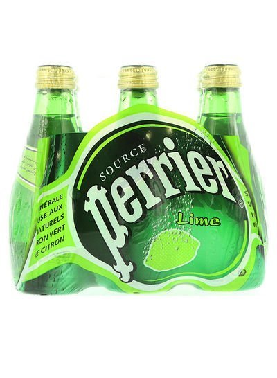 Perrier Natural Sparkling Mineral Water Lime 1200ml Pack of 6