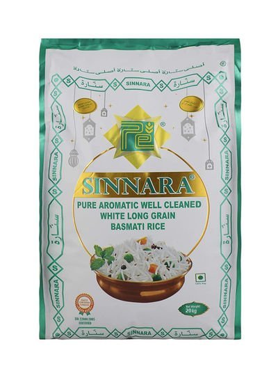 Sinnara Pure Aromatic Well Cleaned Basmati Rice 20kg
