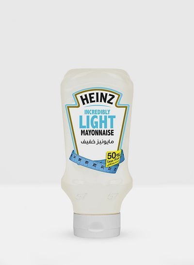 Heinz Mayonnaise, Incredibly Light, Top Down Squeezy Bottle 400ml