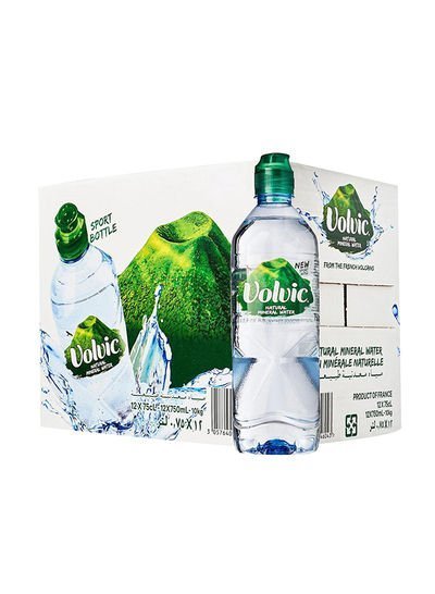 Volvic Natural Mineral Water 750ml Pack of 12