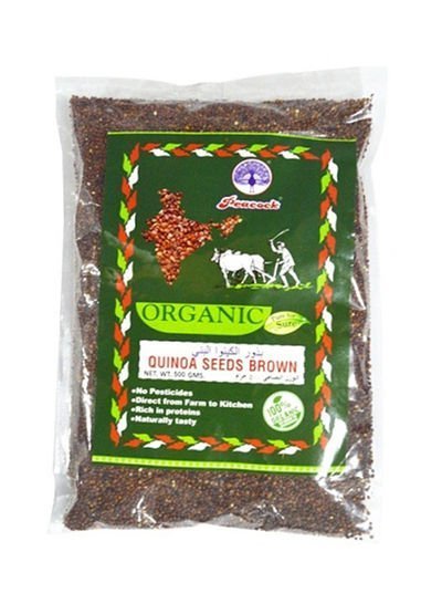 Peacock Organic Brown Quinoa Seeds 500g
