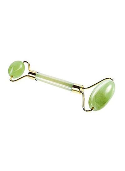 R n B Co Jade Roller Face Massager Anti Aging Facial Therapy Green/Gold