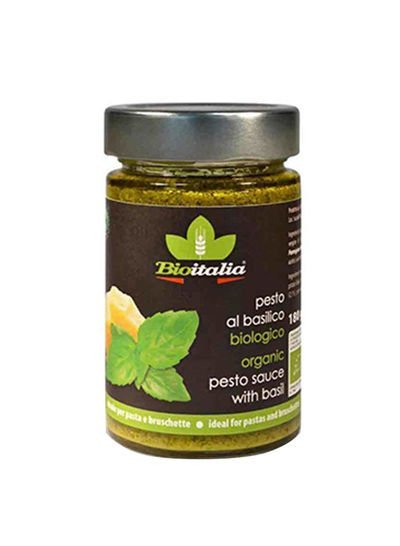 Bioitalia Organic Pesto Sauce With Basil 180g
