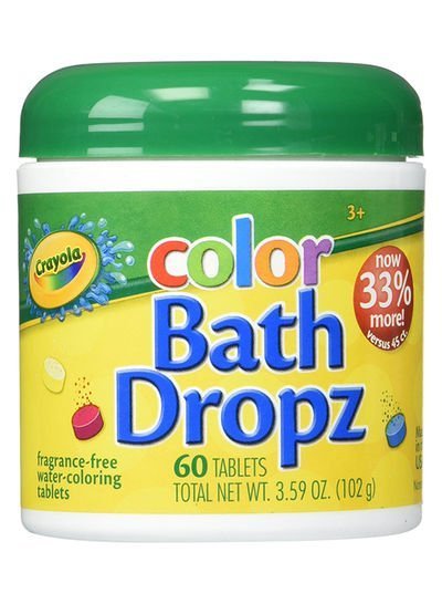 Crayola 60-Piece Color Bath Drop Tablets Multicolour 102g