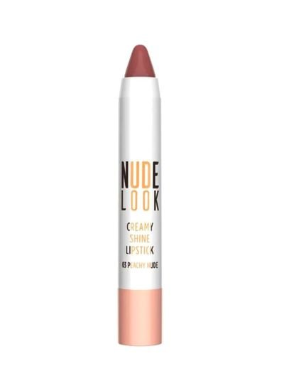 Golden Rose Nude Look Creamy Shine Lipstick 03 Peachy Nude