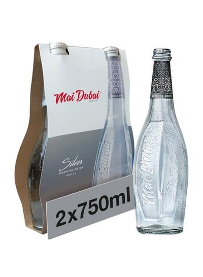 Mai Dubai Bottled Sparkling Drinking Water 750ml Pack of 2
