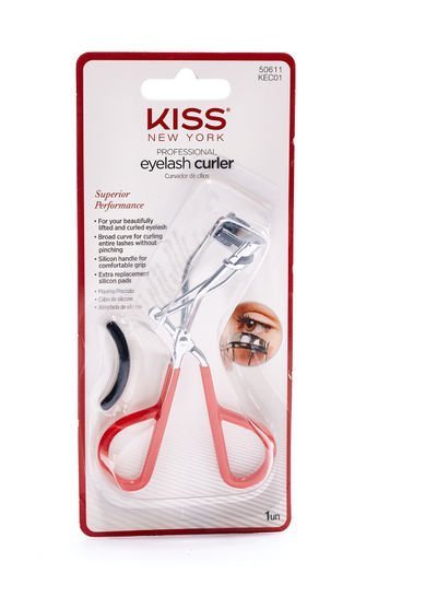 KISS Eyelash Curler Red/Silver