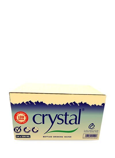 Crystal Bottled Drinking Water 500ml Pack of 24