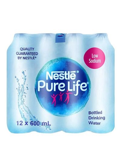 Nestle Pure Life Water 600ml Pack of 12