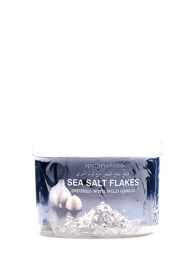 SPINNEYSFOOD Sea Salt Flakes Infused With Mild Garlic 70g