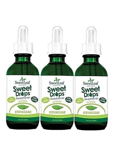 SweetLeaf Steviaclear Sweetner 120ml Pack of 3