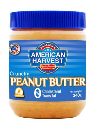 American Harvest Peanut Butter Crunchy 340g