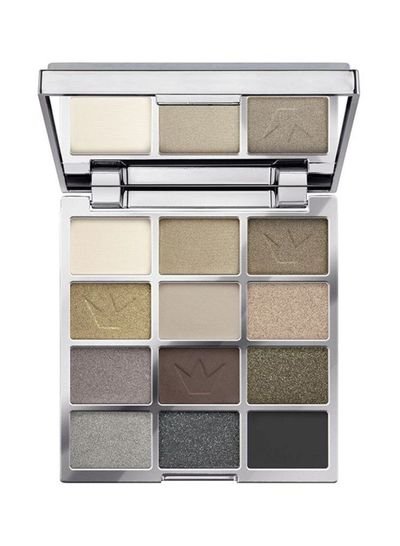 essence 12-Color Silver Glitter Show Eyeshadow Palette Nude/Taupe