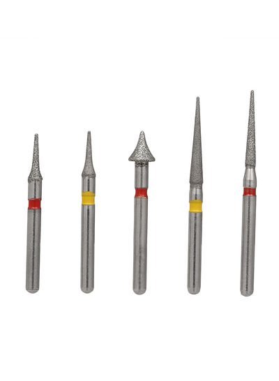 Generic 5-Piece Orthodontic Interprox imal Enamel Set Silver 4.0×3.0x1.0centimeter