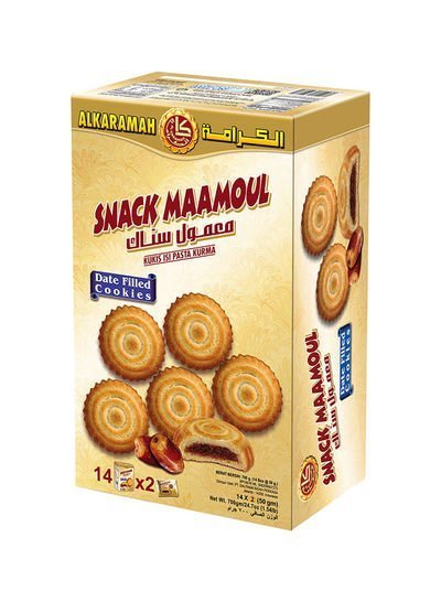 Al karamah Date Filled Cookies 50g Pack of 28