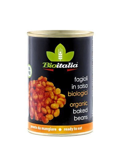 Bioitalia Organic Baked Beans In Tomato Sauce 420g