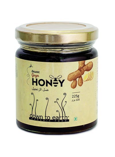 DOWN TO EARTH Organic Ginger Honey 225g