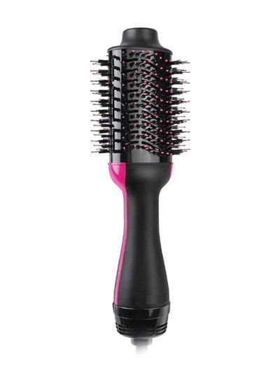 Generic One Step Electric Hair Dryer And Styler Brush Black/Pink