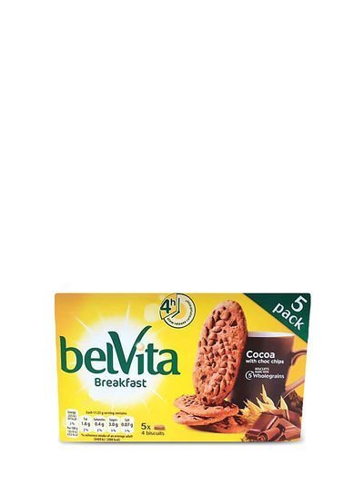 Belvita Breakfast Cocoa With Chocolate Chips Cookie 45g Pack of 5