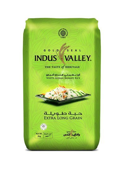Indus Valley Long Grain Indian Basmati Rice 2kg
