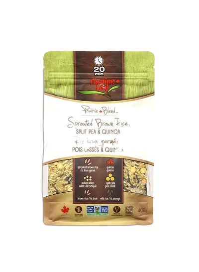 FLOATING LEAF Sprouted Split Pea And Quinoa Brown Rice 400g