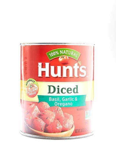 Hunts Diced Basil, Garlic And Oregano Tomatoes 28ounce