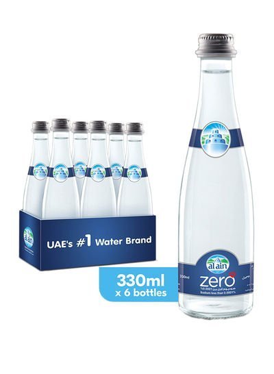 Al Ain Zero Glass Bottle 330ml Pack of 6