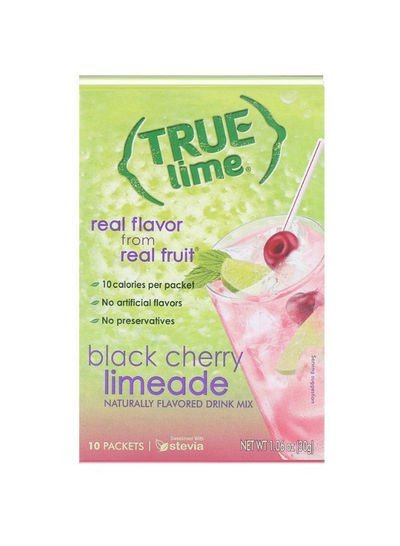 True Citrus True Lime Black Cherry Limeade 1.06ounce Pack of 10