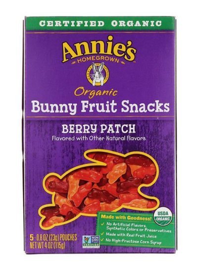 Annies Homegrown Organic Berry Patch Bunny Fruit Snacks 4ounce