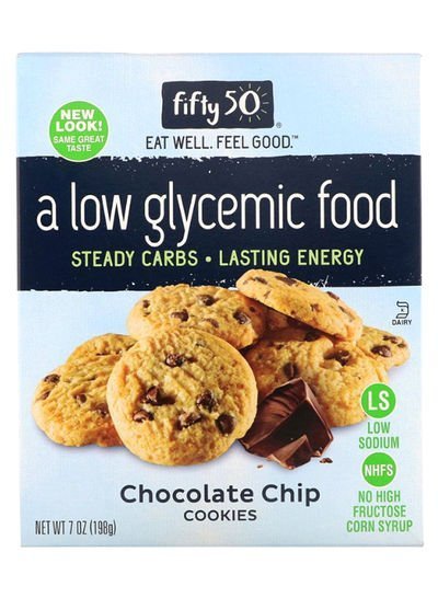 FIFTY 50 Low Glycemic Chocolate Chip Cookies 7ounce