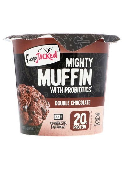 FlapJacked Mighty Muffin With Probiotics Double Chocolate 55g