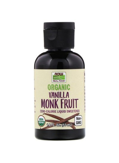 Now Foods Organic Vanilla Monk Fruit Liquid Sweetener 53ml