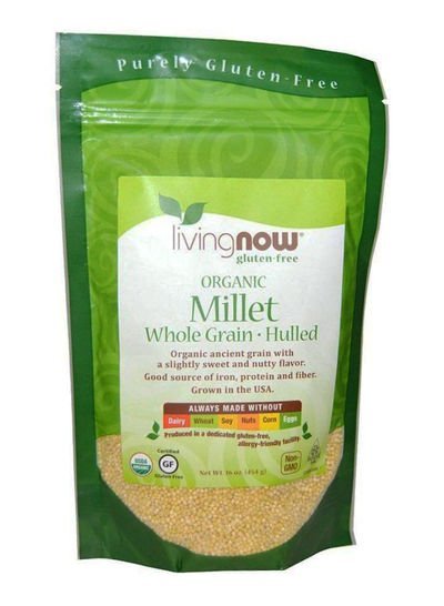 Now Foods Organic Millet Whole Grain Hulled 454g