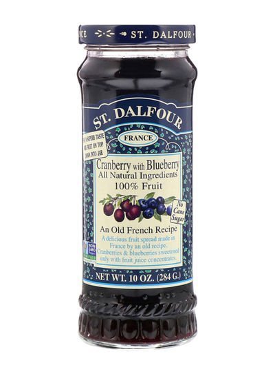 ST. DALFOUR Deluxe Cranberry With Blueberry Fruit Spread 10ounce