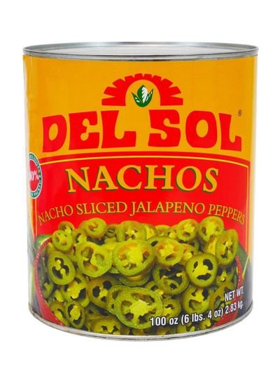 Del Sol Nacho Sliced Jalapeno Peppers 2.83kg