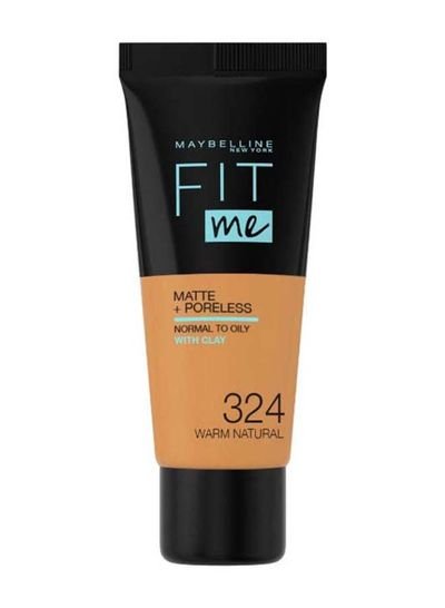 MAYBELLINE NEW YORK Fit Me Matte And Poreless Foundation 324 Warm Natural