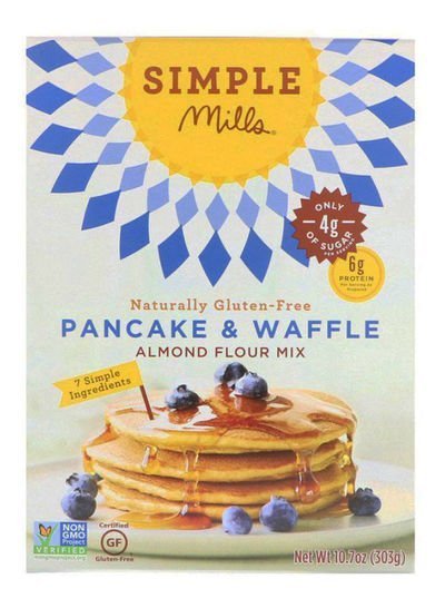 Simple Mills Naturally Gluten-Free Almond Flour Mix Pancake Waffle 10.7ounce