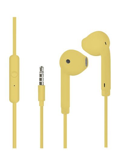 MARGOUN Wired In-Ear Headphones With 3.5mm Jack Yellow