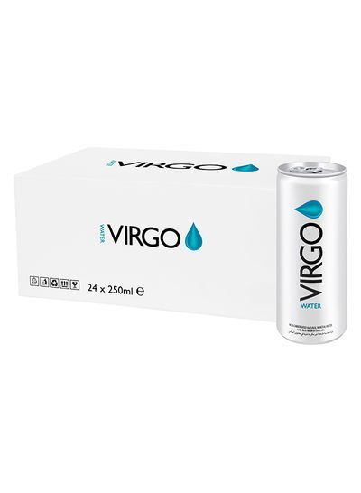 Virgo Natural Mineral Water 250ml Pack of 24