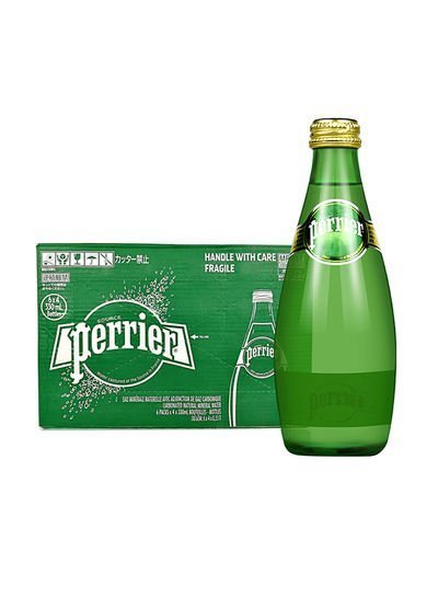 Perrier Carbonated Natural Mineral Water 330ml Pack of 24