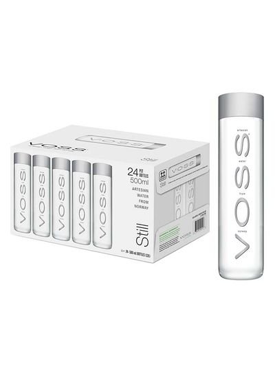 Voss Natural Mineral Water Pet Bottle 500ml Pack of 24