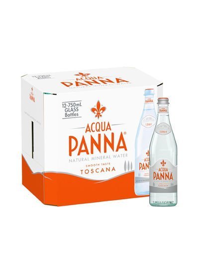 Acqua Panna Mineral Water Glass Bottle 750ml Pack of 12