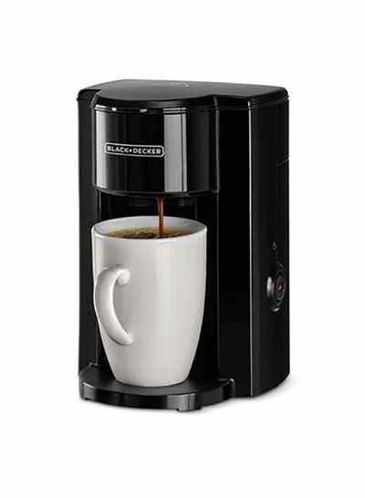 BLACK+DECKER Coffee Machine One Cup Coffee Maker for Drip Coffee with Coffee Mug 125 ml 350 W DCM25N-B5 Jet Black