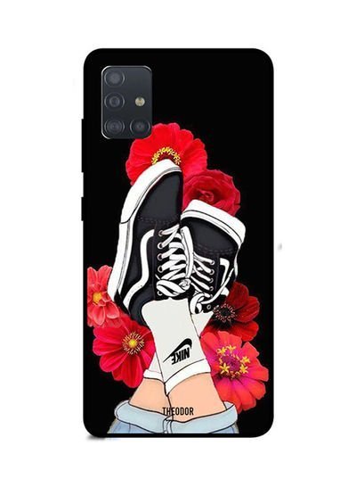 Theodor Protective Case Cover For Samsung Galaxy A71 Feet And Red Flower