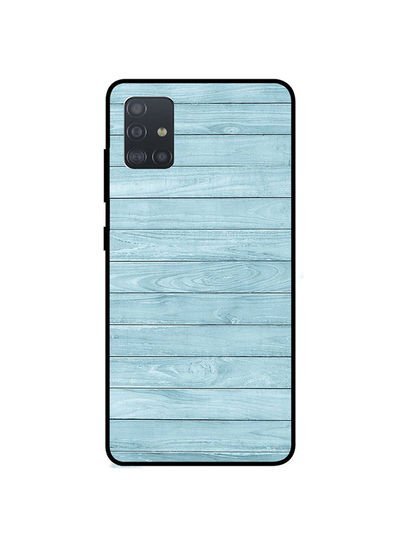 Theodor Protective Case Cover For Samsung Galaxy A71 Light Blue Wood