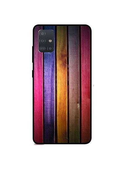 Theodor Protective Case Cover For Samsung Galaxy A71 Multicolour Wood