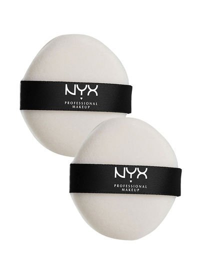 NYX Professional Makeup 2-Piece Luxe Powder Puff White