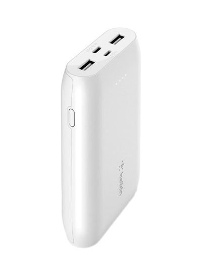 Belkin 10000 mAh Powerful Boostcharge USB-C Powerbank 15W For Tablet And Smartphone 100.95x65x25.20millimeter White